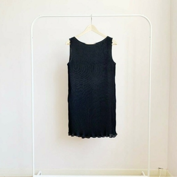 Vtg VIVIENNE TAM East Wind Code Chiffon Accordion Pleated Sheath Dress 1 Fits 2 - Picture 2 of 3